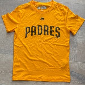Majestic Kids Yellow Padres Tee